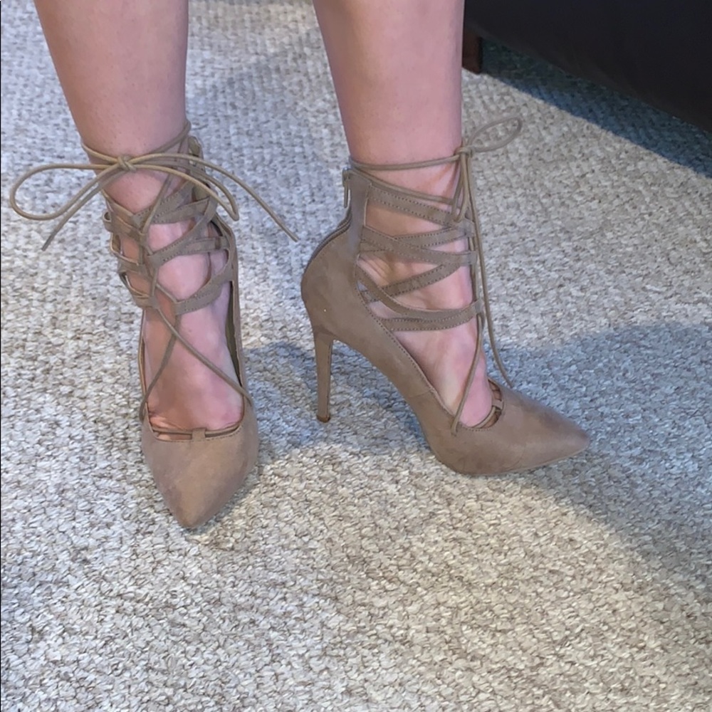 Lace up heels